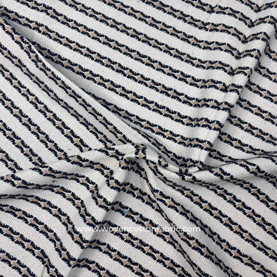 Opal Weave White Cotton Jacquard Fabric ,A4 Swatch