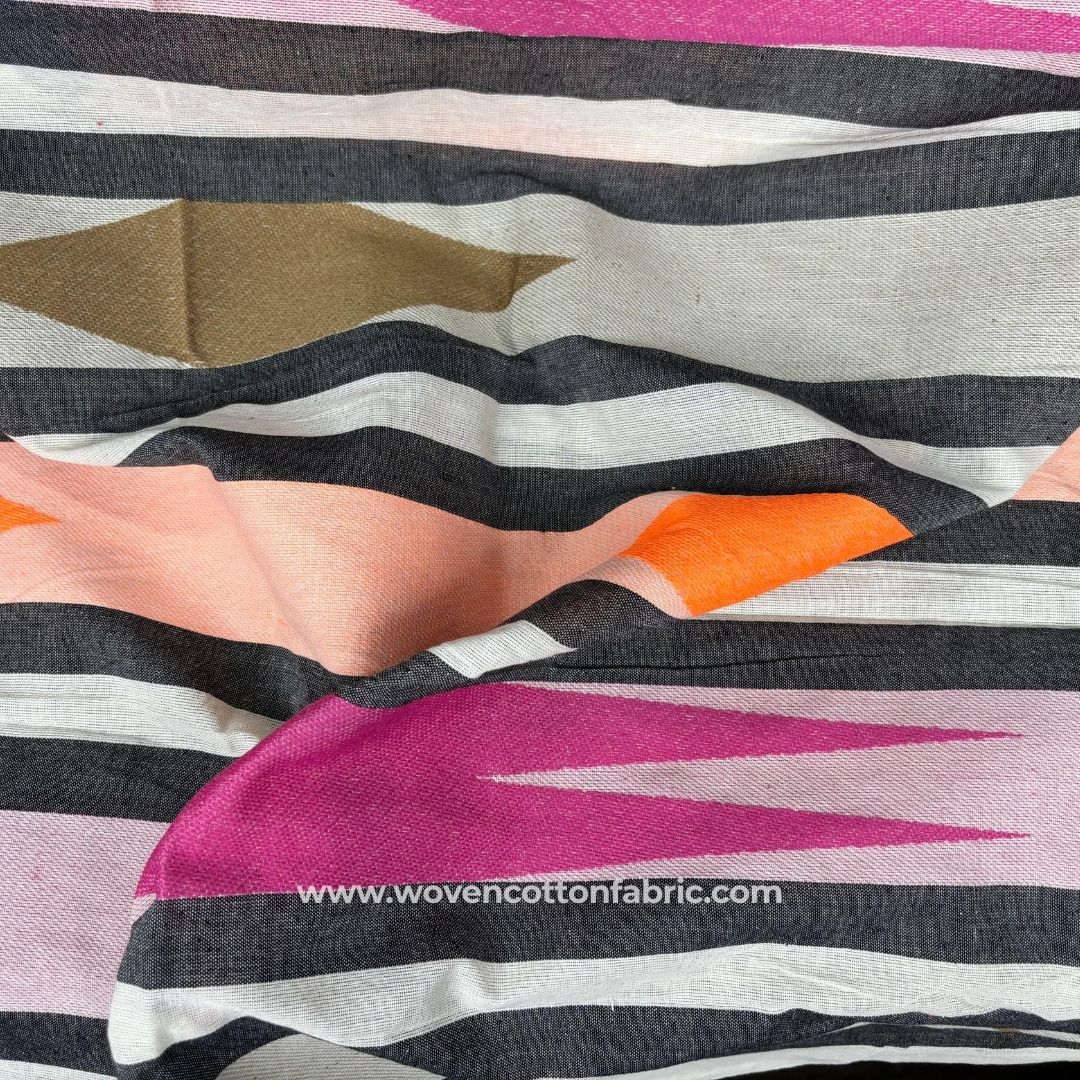 Tactical Tracks Pink Cotton Jacquard Fabric ,A4 Swatch