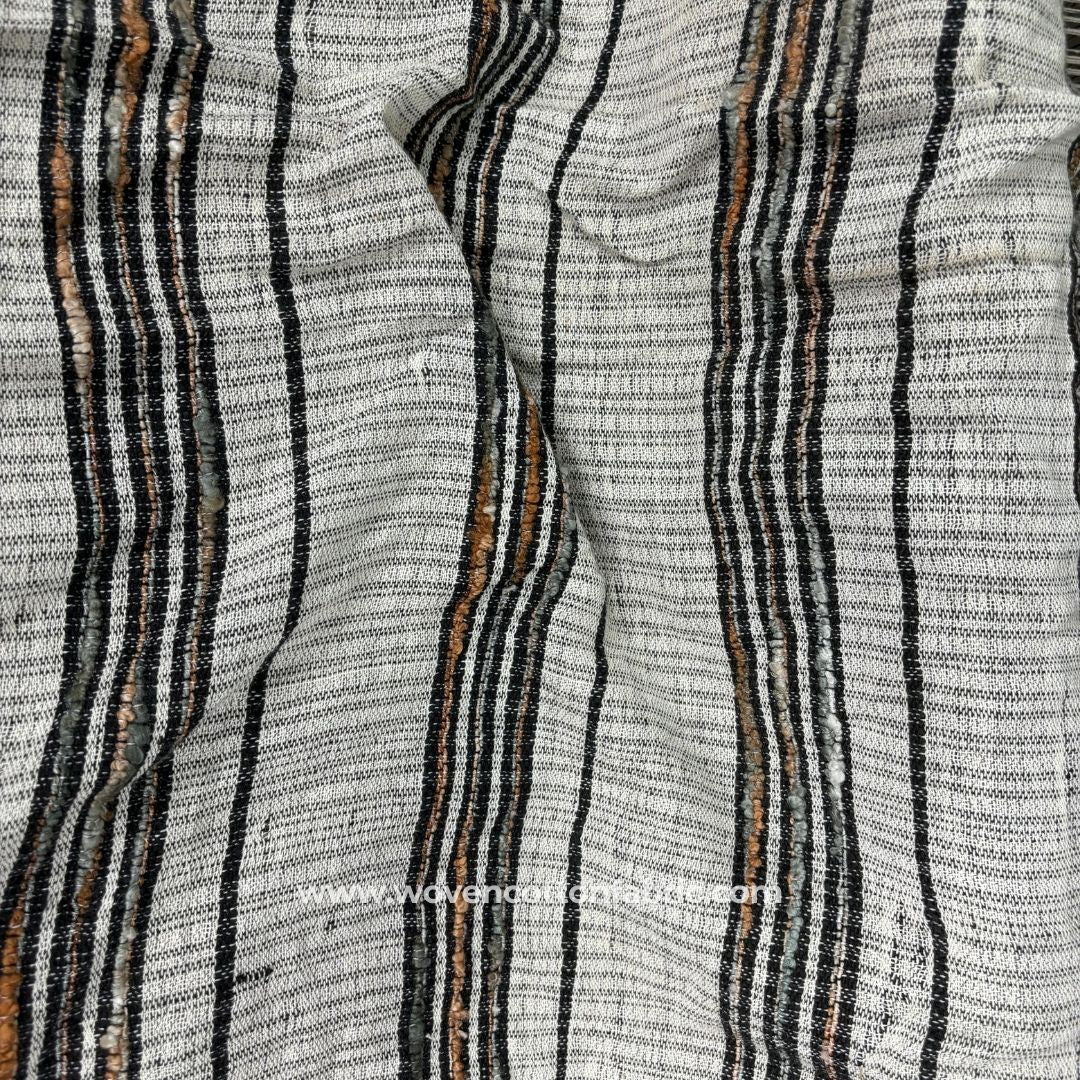 Monochrome Echo Grey Cotton Jacquard Fabric ,A4 Swatch