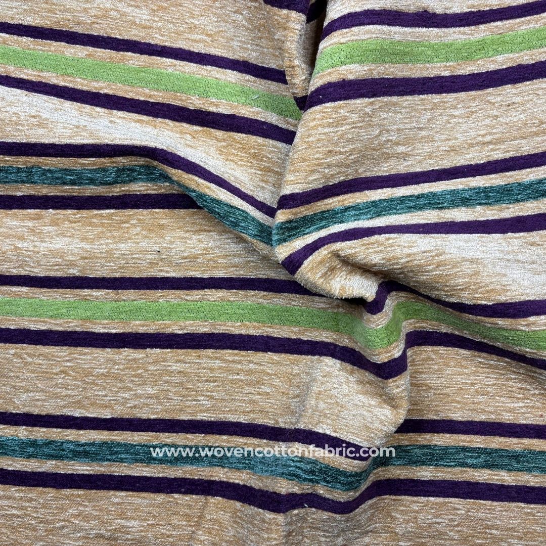 Clam Cascade Beige Cotton Jacquard Fabric ,A4 Swatch