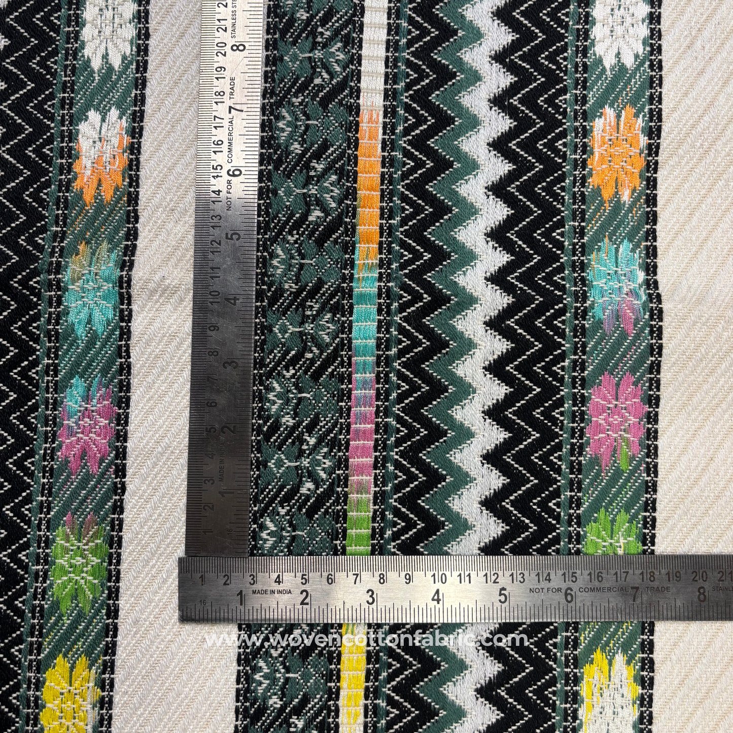 Tribal Chevron Artisan Jacquard Fabric, Per Meter