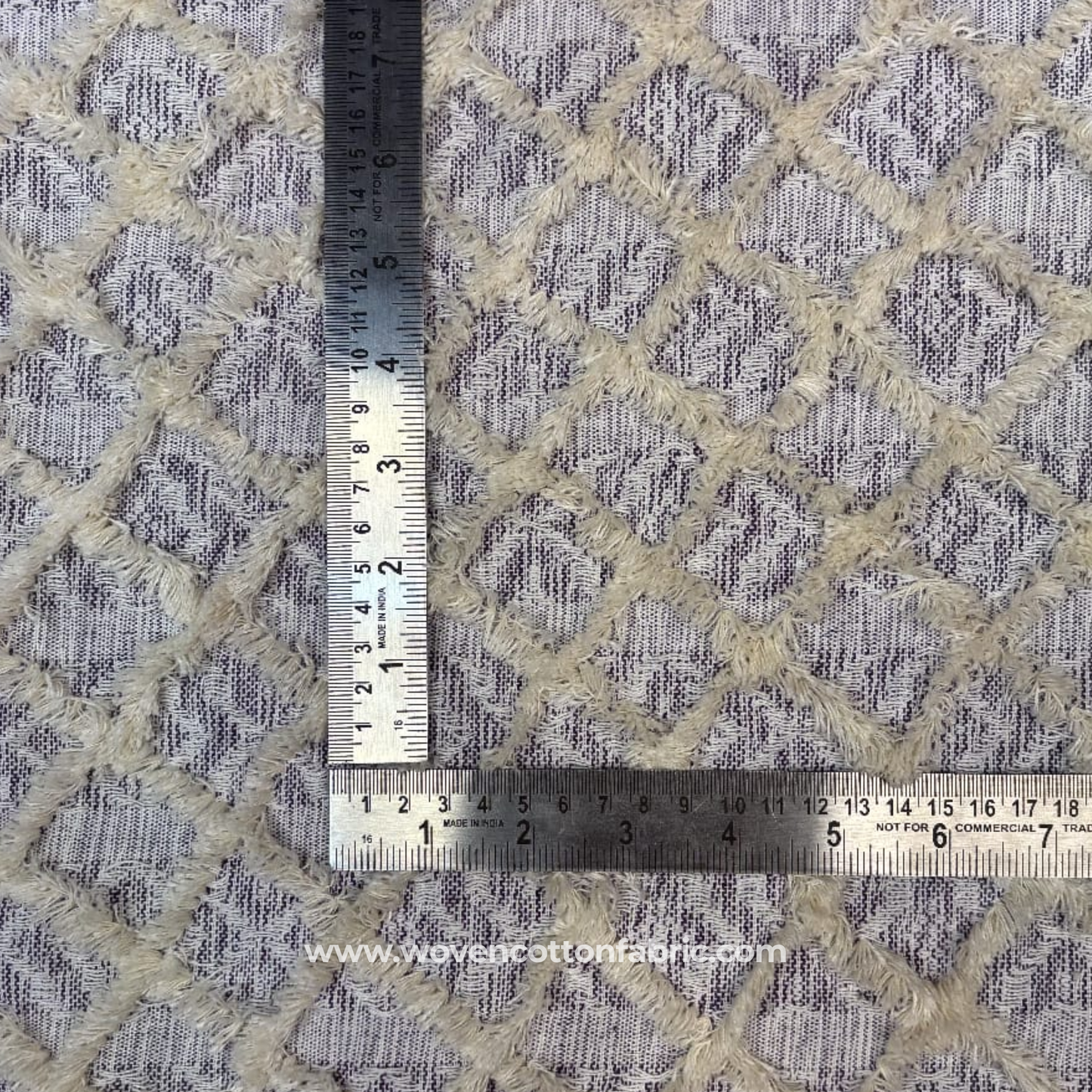 Silver Birch Eyelash Weave Fabric, Per Meter