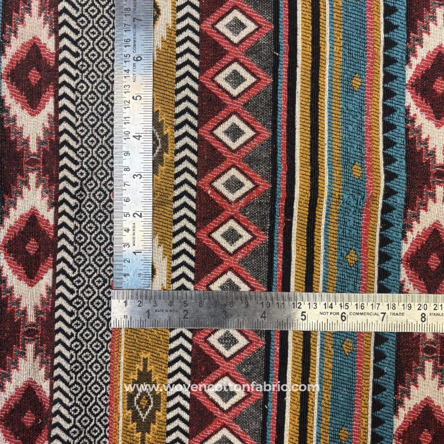 Sedona Kilim Jacquard Fabric, Per Meter