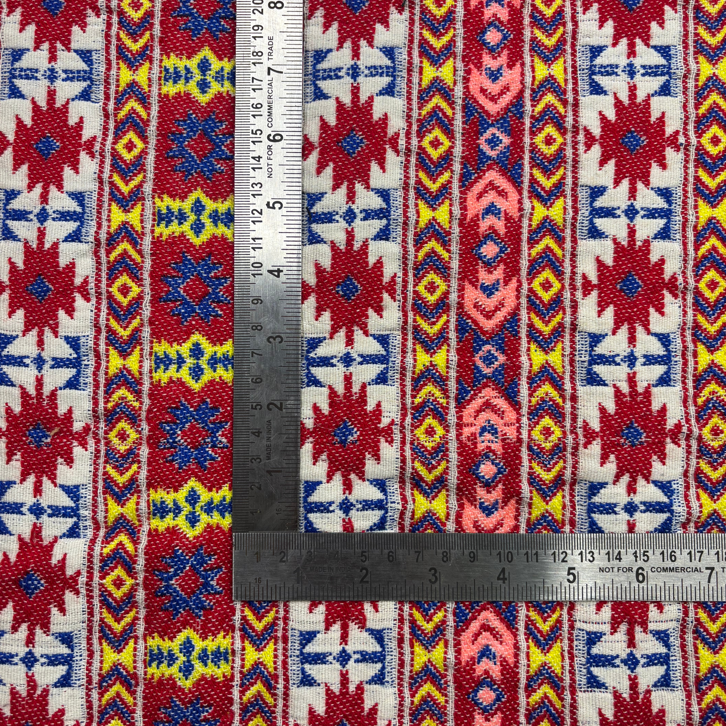 Canyon Brights Tribal Weave Jacquard Fabric, Per Meter