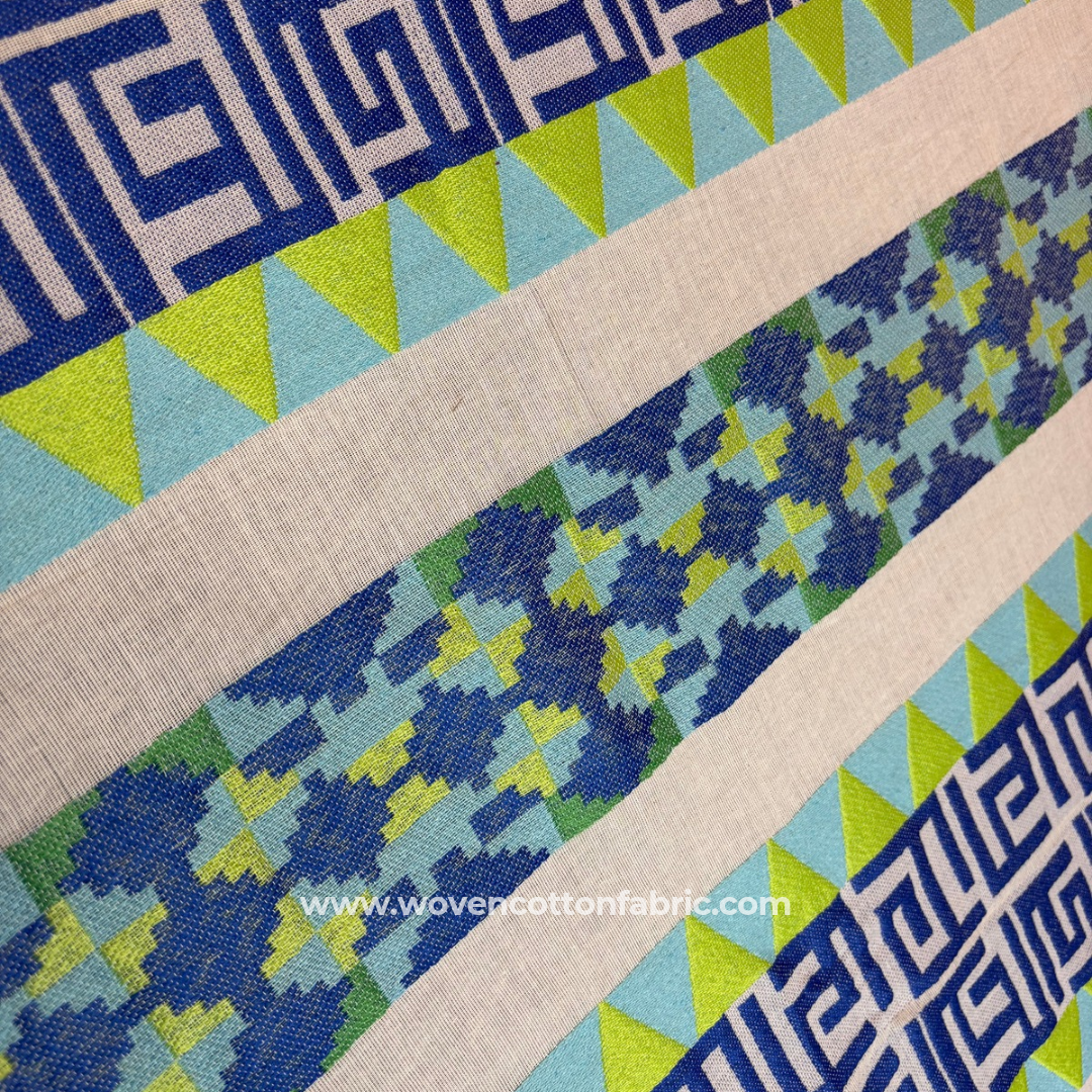 Riot Weave Cotton Jacquard Fabric, Per Meter