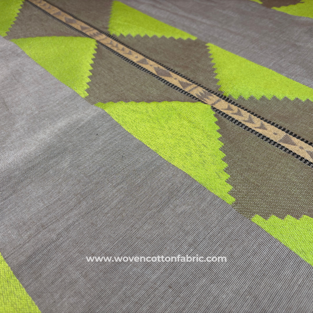 Neon Nomad Cotton Jacquard Fabric, Per Meter