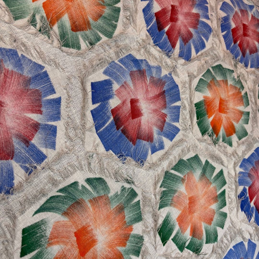 Botanic Bliss Cotton Jacquard Fabric,Per Meter