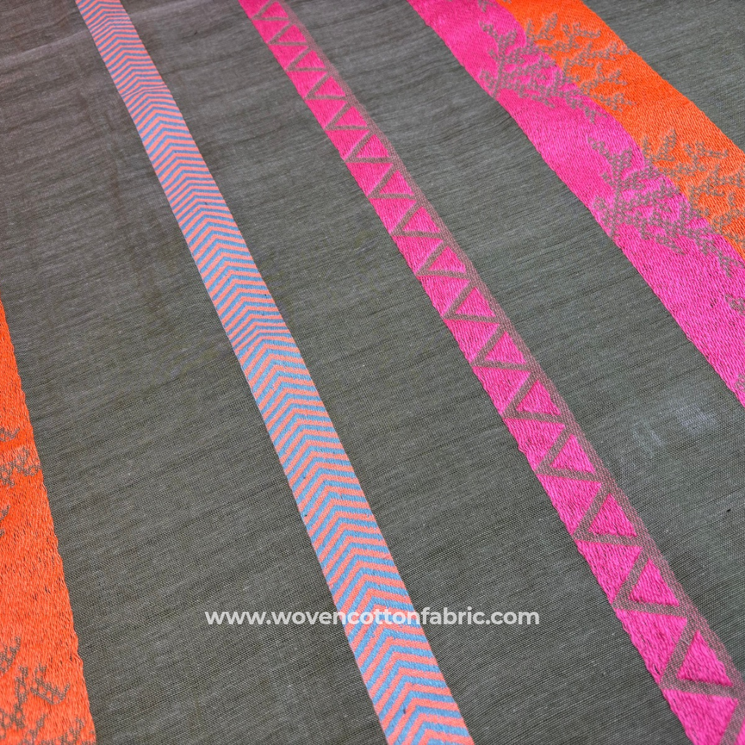 Fusion Pulse Cotton Jacquard Fabric,Per Meter