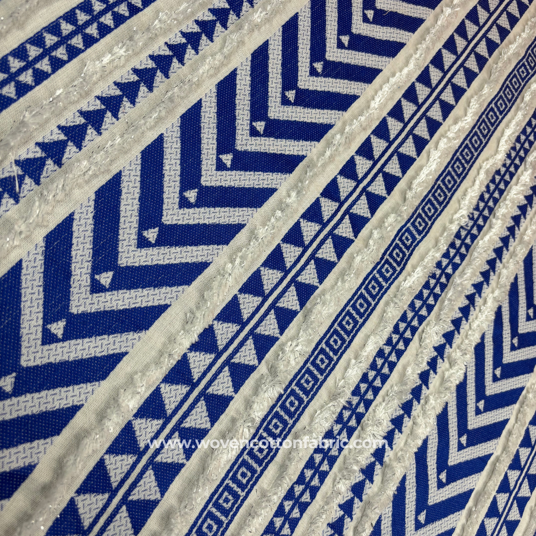 Frosted Maze Cotton Jacquard Fabric ,Per Meter