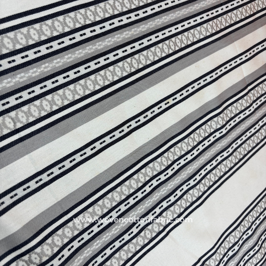 Moonlit Mist Cotton Jacquard Fabric, Per Meter