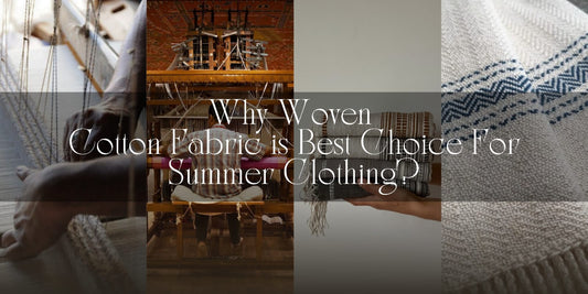 Lightweight woven cotton fabric in soft, breathable texture, ideal for keeping cool and comfortable in summer weather.