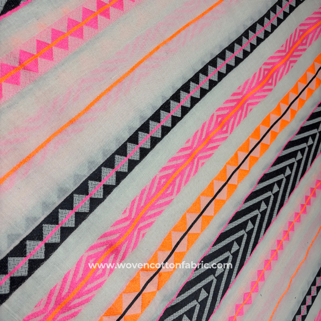 LoomGrid Cotton Jacquard Fabric, Per Meter