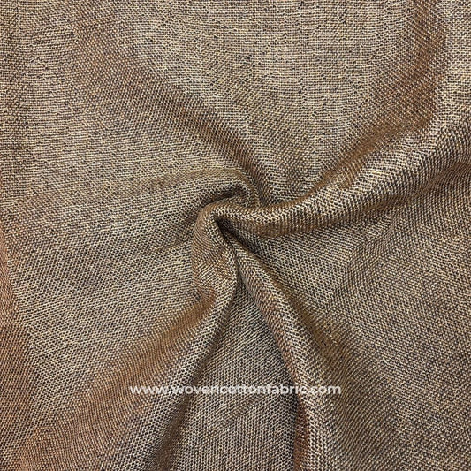 Monoweave Greyish Brown Cotton Jacquard,Fabric A4 Swatch