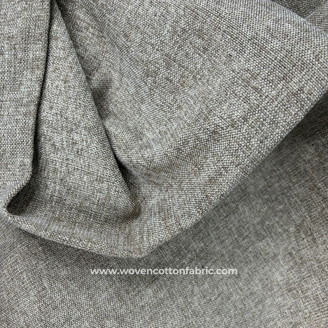 Elosoft Grey Cotton Jacquard Fabric ,A4 Swatch