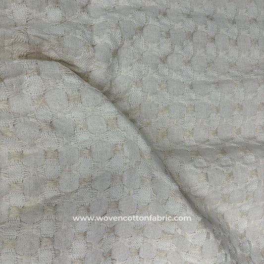 Cotton Jacquard Designer Fabric A4 Swatch