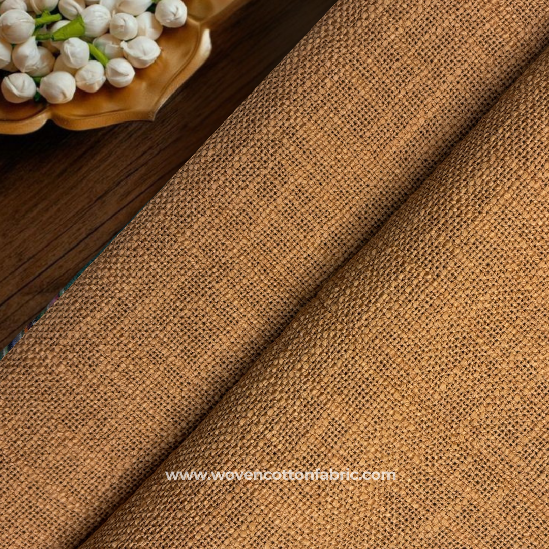 Mustard Brown Slub Cotton TNT Fabric, Per Meter (Copy)