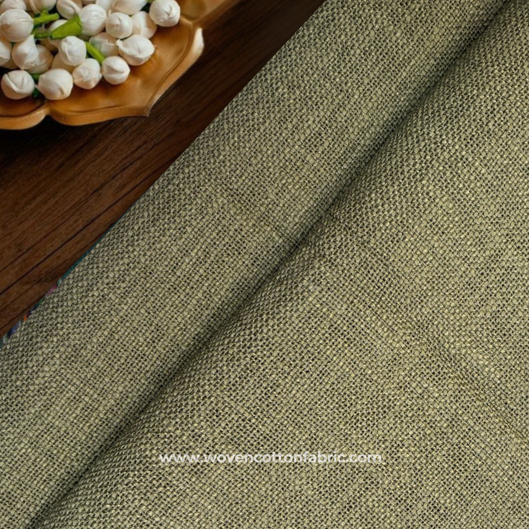 Olive Green Cotton TNT Fabric, Per Meter