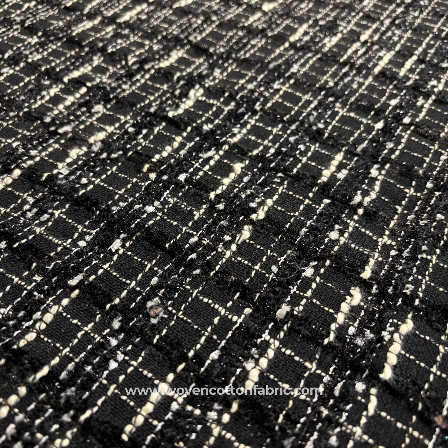 Monochrome Heritage Weave Jacquard Fabric, Per Meter