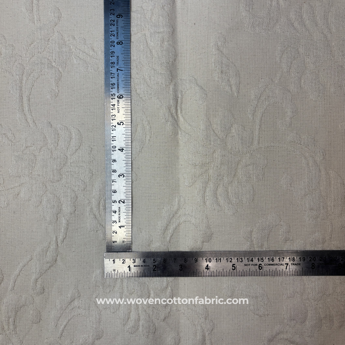 Large-Scale Floral Damask Jacquard Woven Cotton Upholstery, Jacquard Fabric, Per Meter