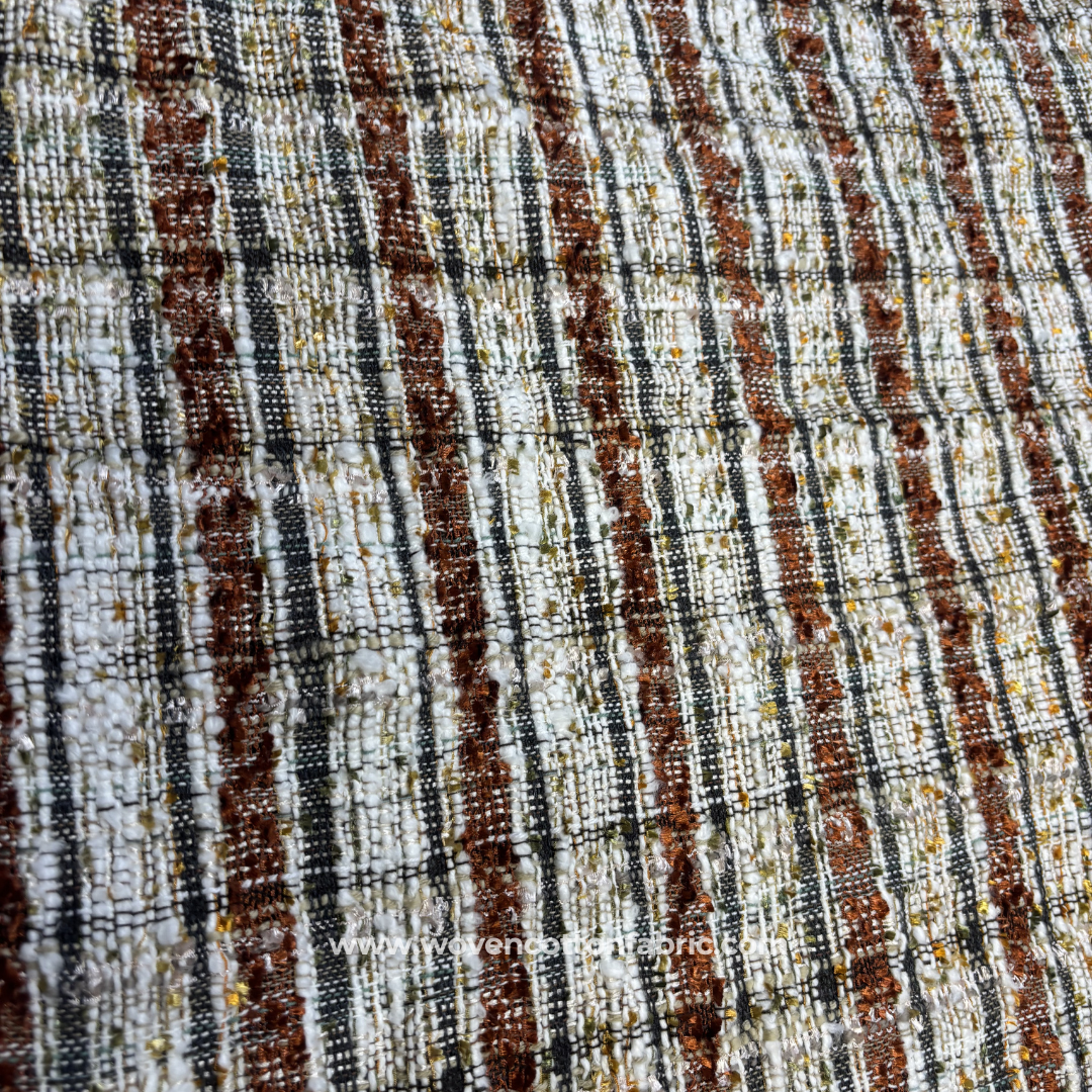Multi Color Textured Slub Check Cotton Handloom Fabric Per Meter