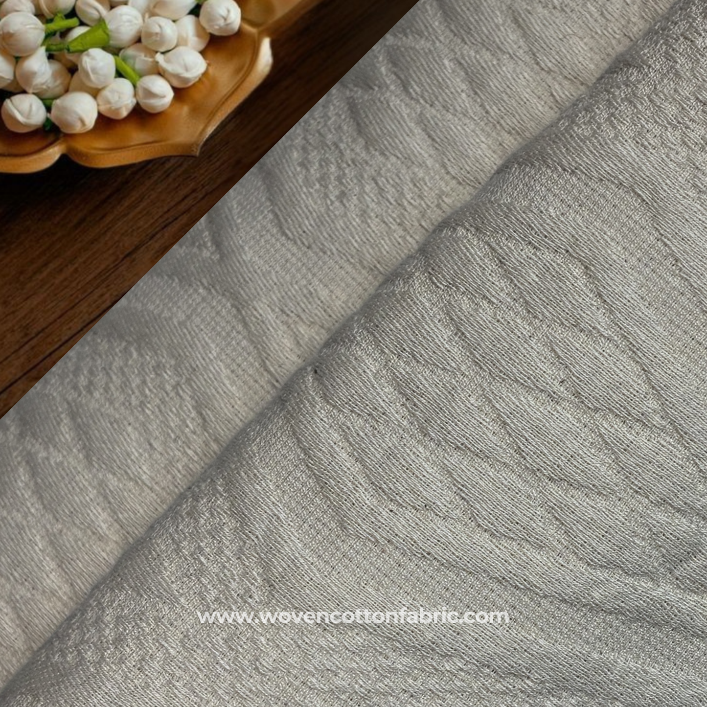 Textured Woven Diamond Jacquard Cotton Fabric, Per Meter