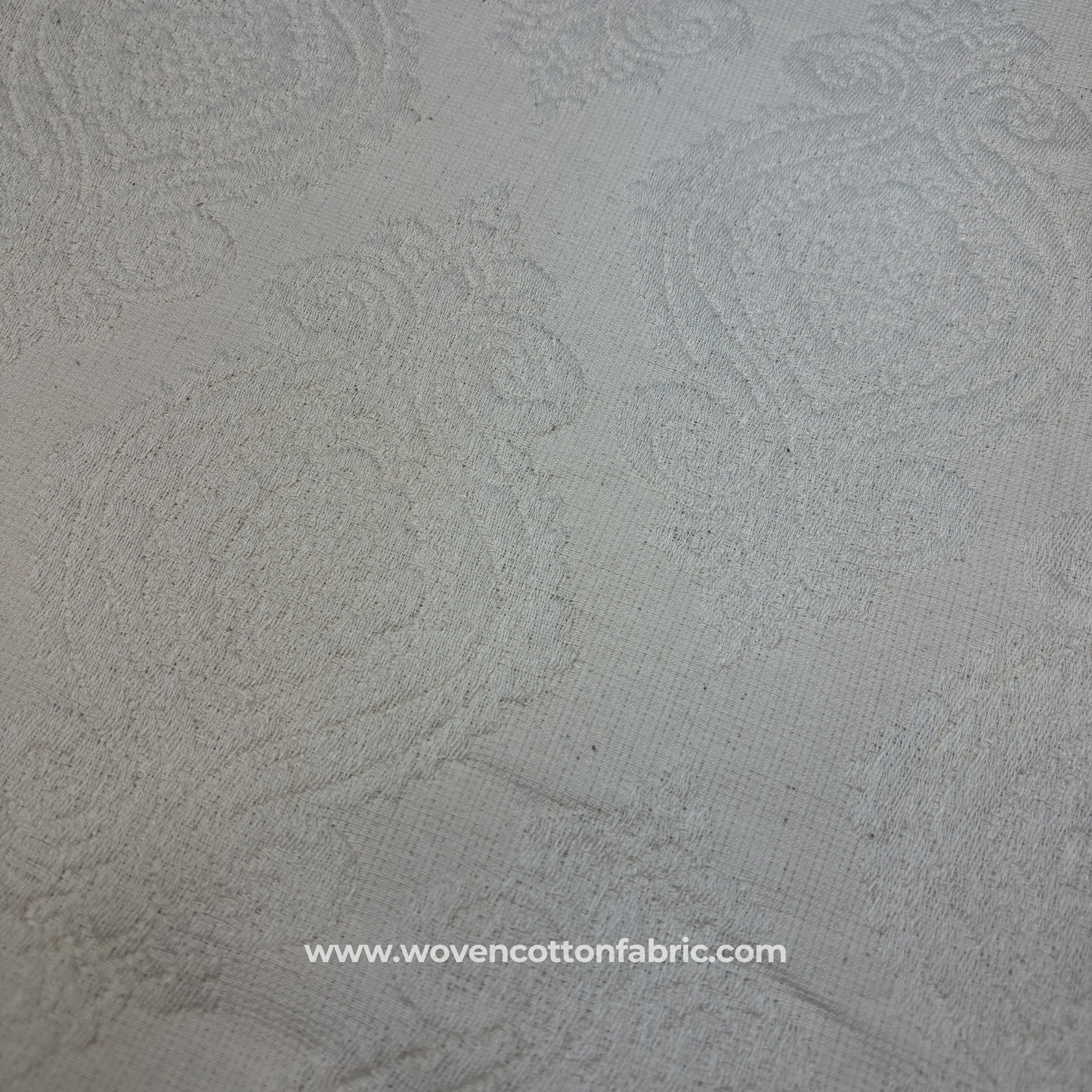 Vintage Paisley Damask Upholstery Fabric, Per Meter