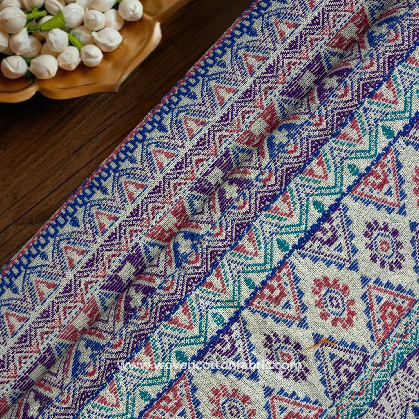Bohemian Ethnic Weave Fabric, Per Meter