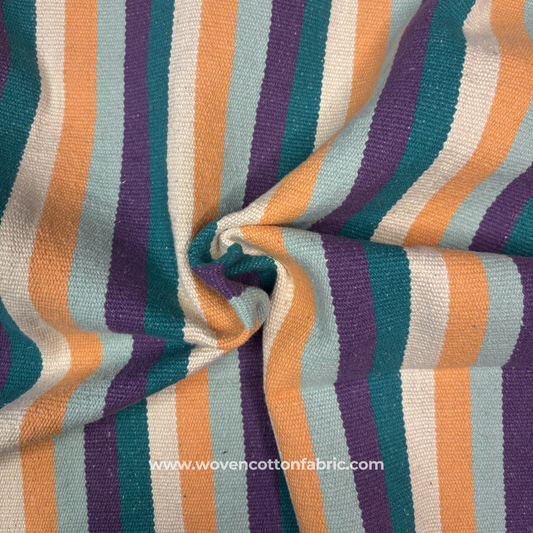 Sunset Shore Stripe Fabric, Per Meter