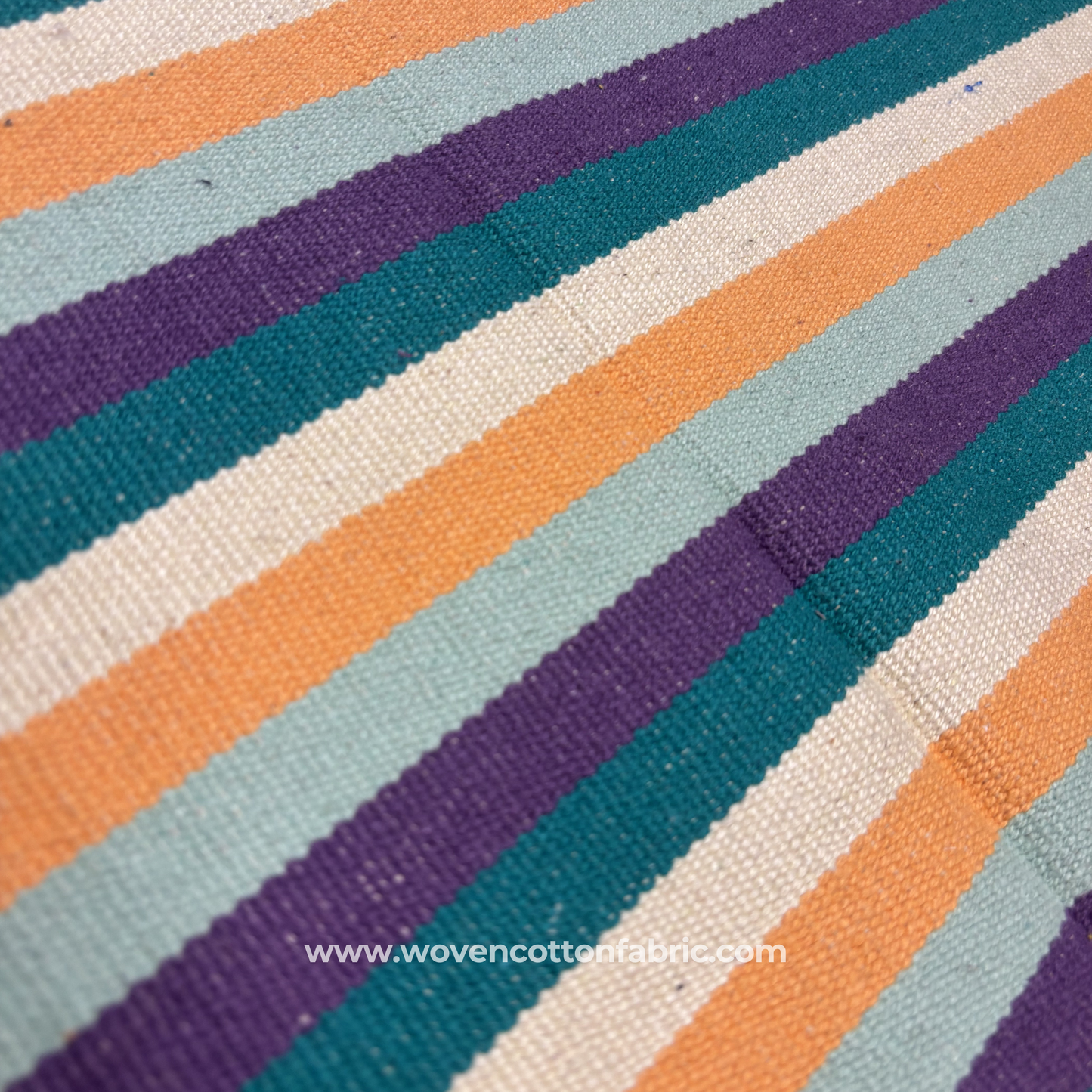 Sunset Shore Stripe Fabric, Per Meter