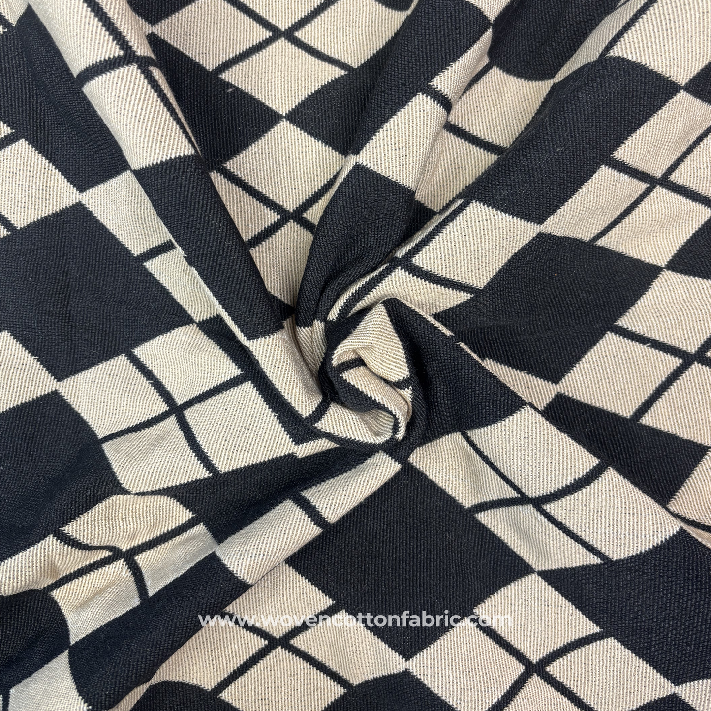 Midnight Black Fabric, Per Meter