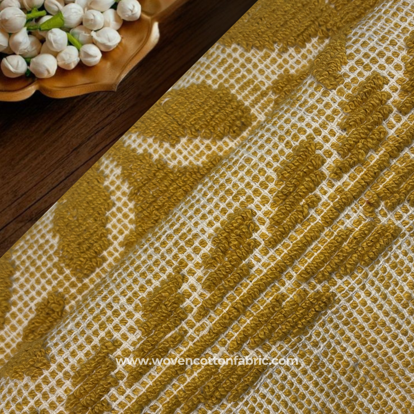 Mustard Yellow Fabric, Per Meter