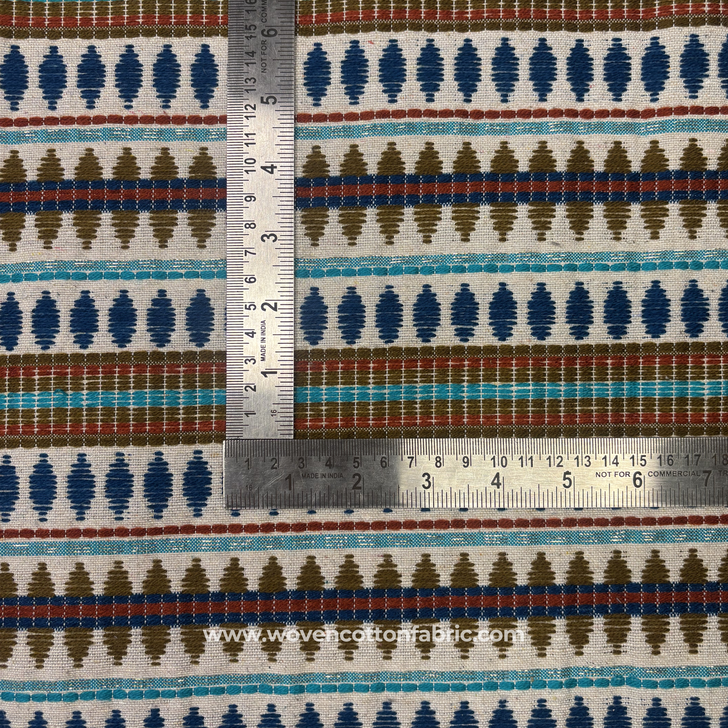 Sienna Sunrise Artisan Jacquard Fabric, Per Meter