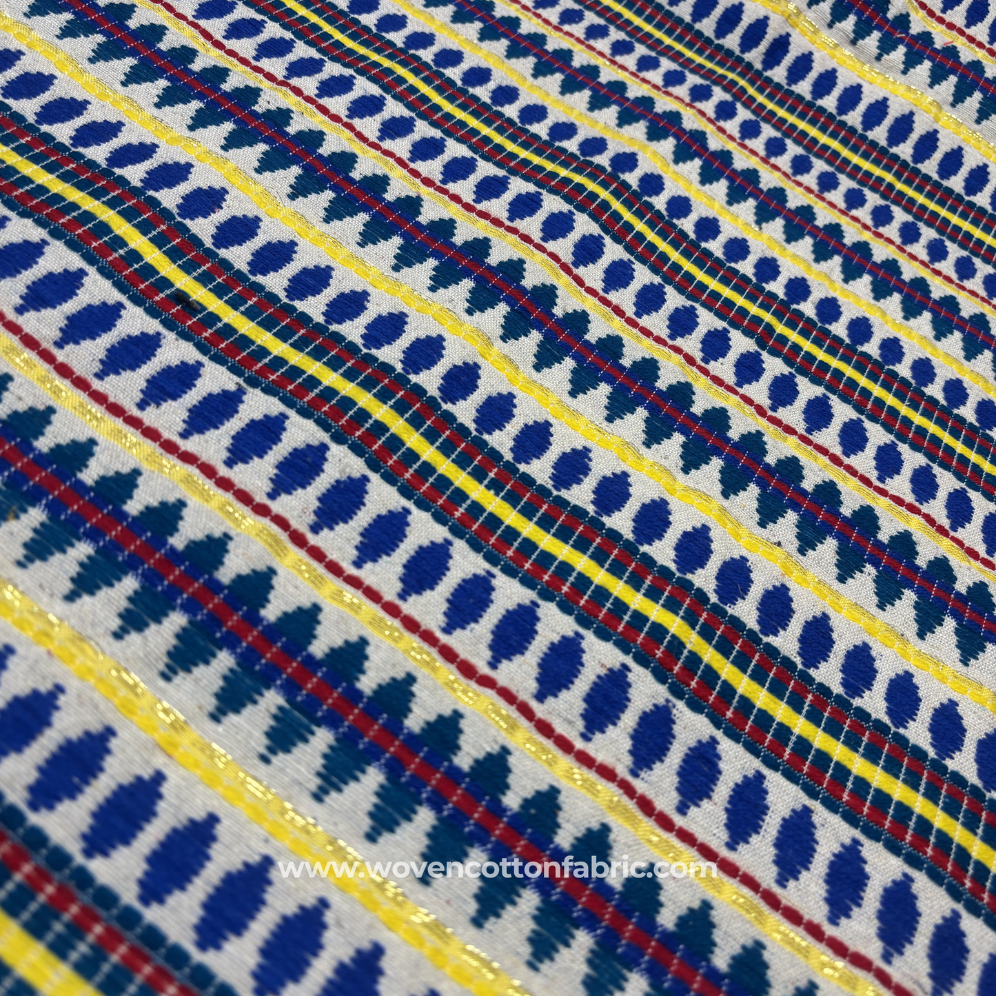 Primary Pulse Cotton Fabric, Per Meter