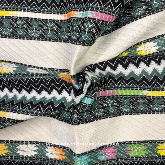 Tribal Chevron Artisan Jacquard Fabric, Per Meter