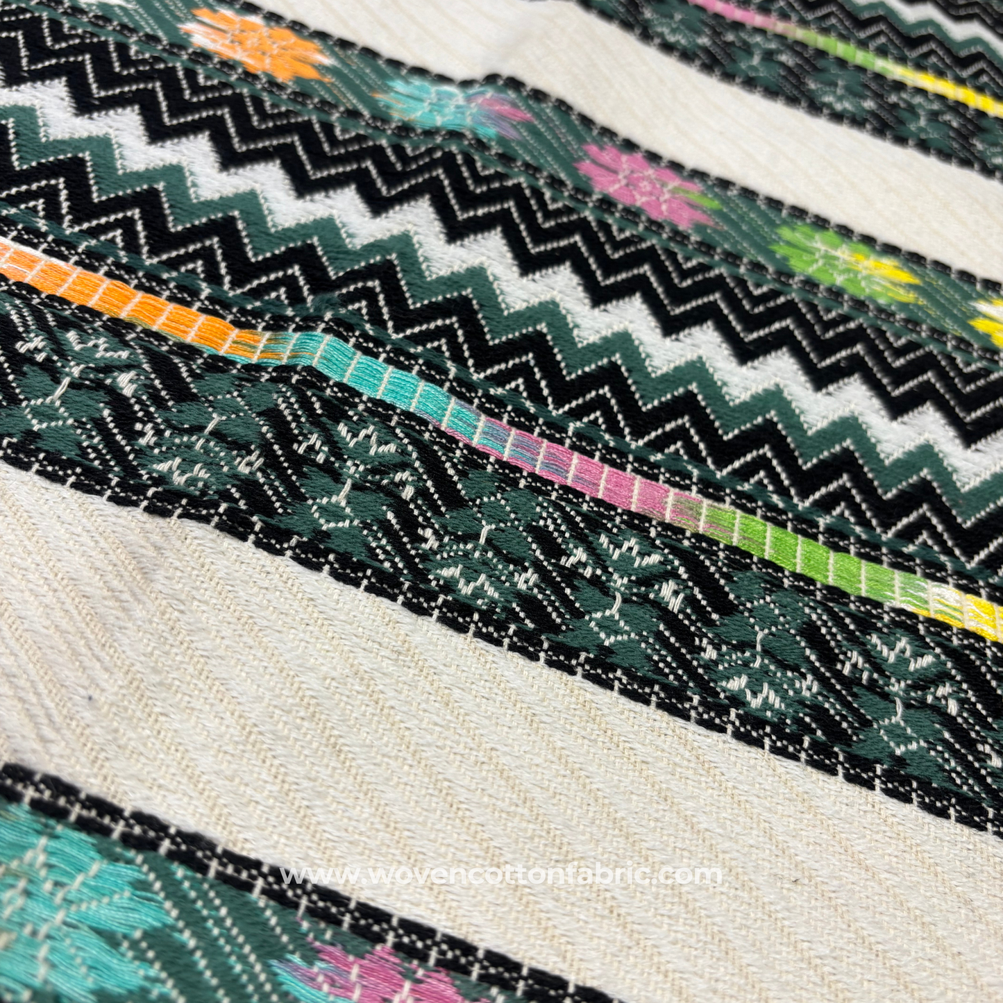 Tribal Chevron Artisan Jacquard Fabric, Per Meter