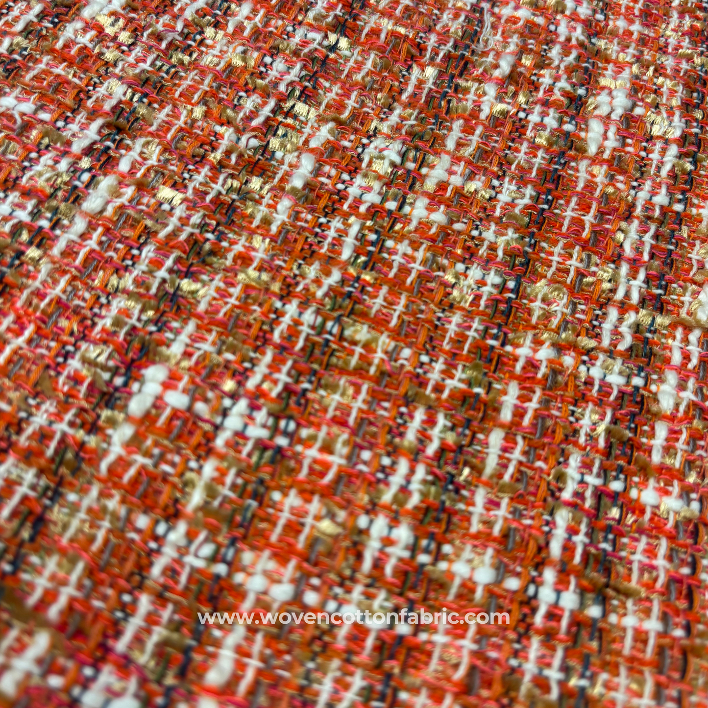 Textured Bouclé Tweed Fabric, Per Meter