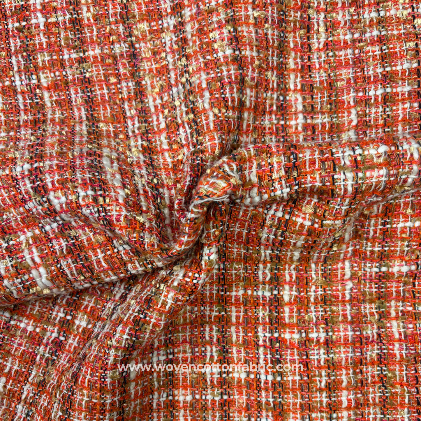 Textured Bouclé Tweed Fabric, Per Meter