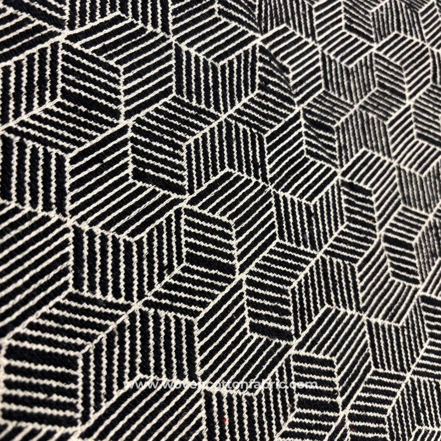 Optical Illusion Hexagon Cotton Fabric, Per Meter