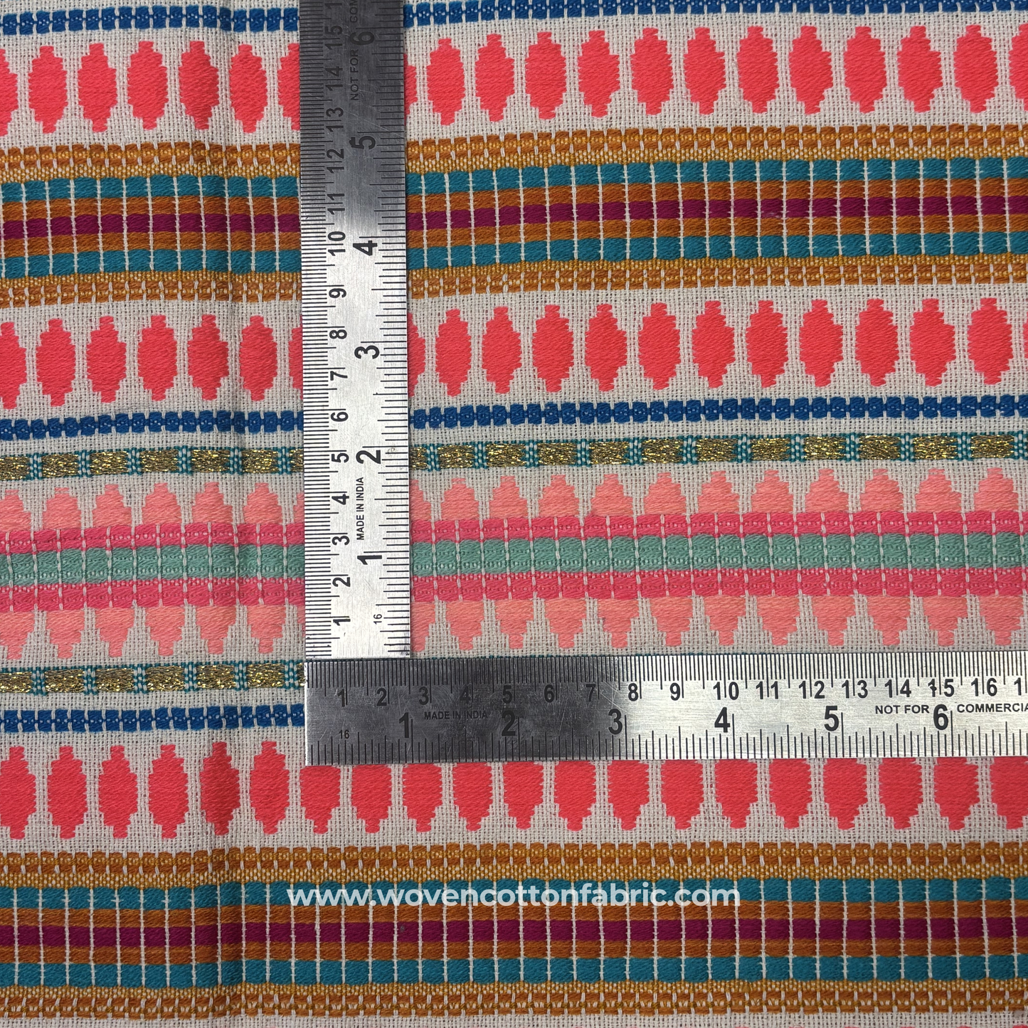 Prism Mosaic Cotton Tapestry Fabric, Per Meter