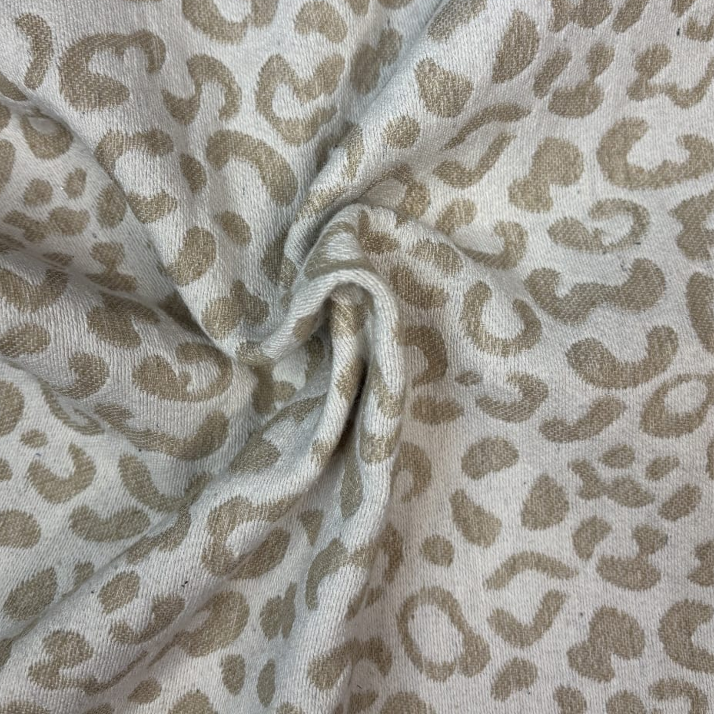 Sandstone Cheetah Chenille Fabric, Per Meter