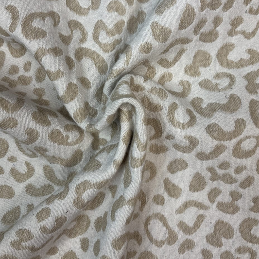 Sandstone Cheetah Chenille Fabric, Per Meter