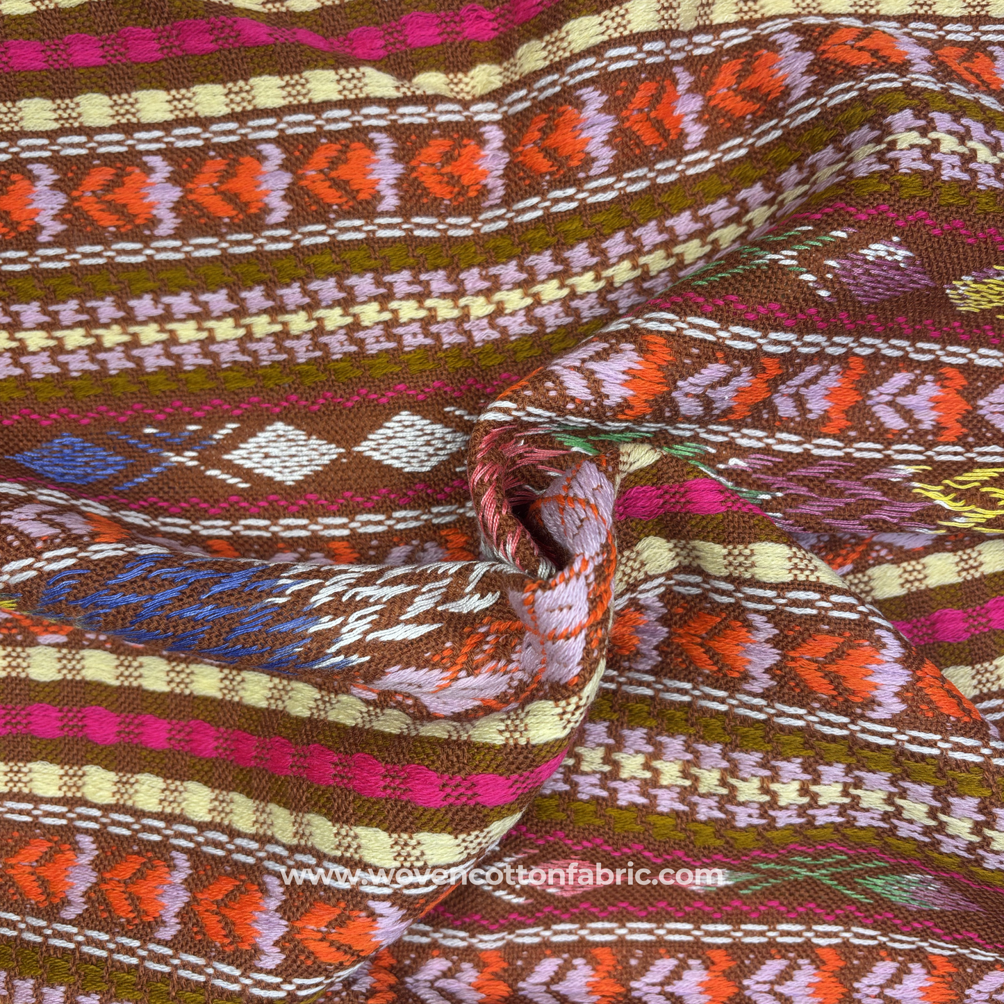Roasted Chestnut Brown Fabric, Per Meter