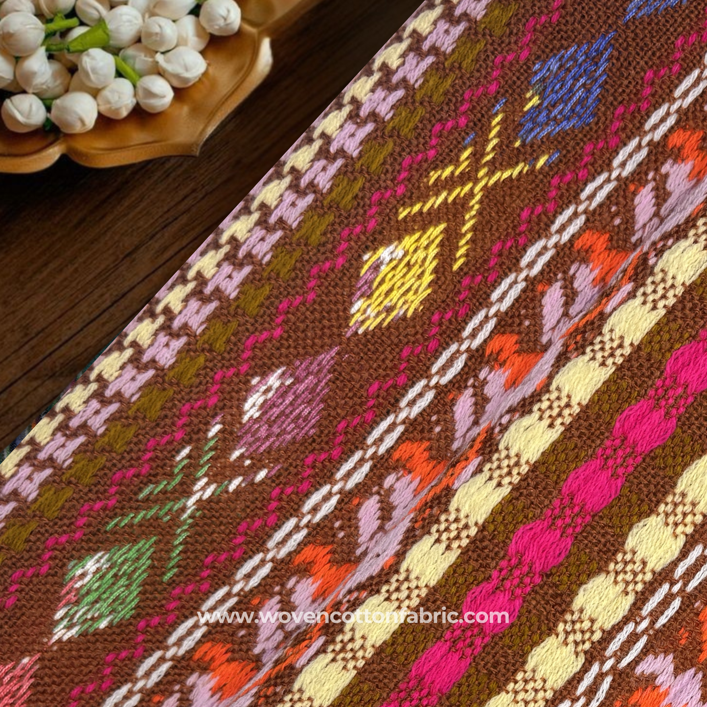 Roasted Chestnut Brown Fabric, Per Meter