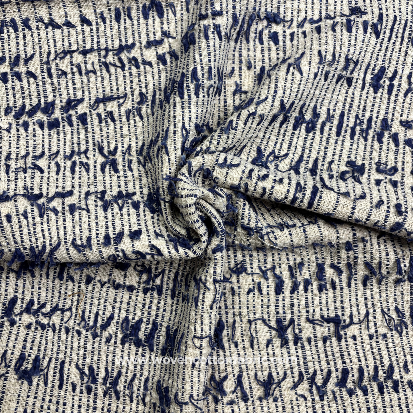 Artisan Frayed-Stripe Handloom Jacquard Fabric, Per Meter (Copy)
