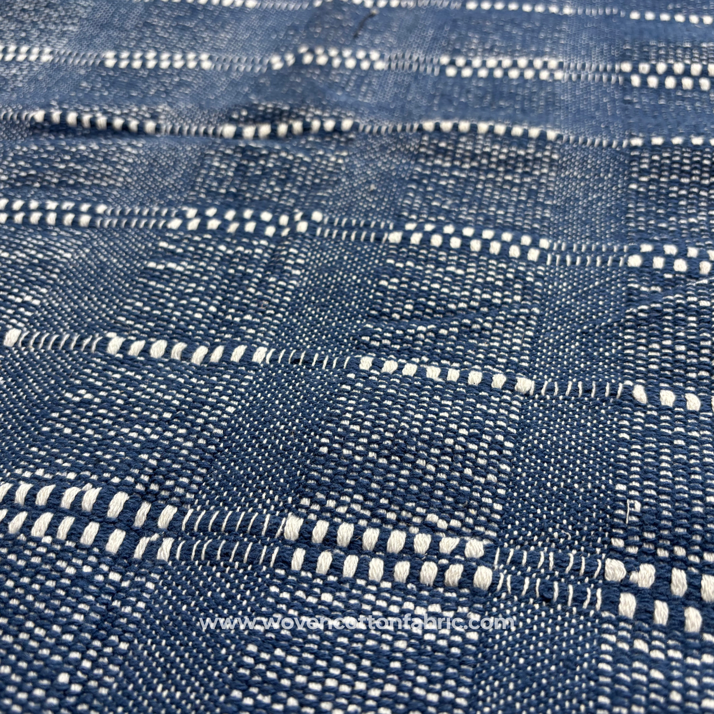 Deep Sea Artisan Jacquard Fabric, Per Meter