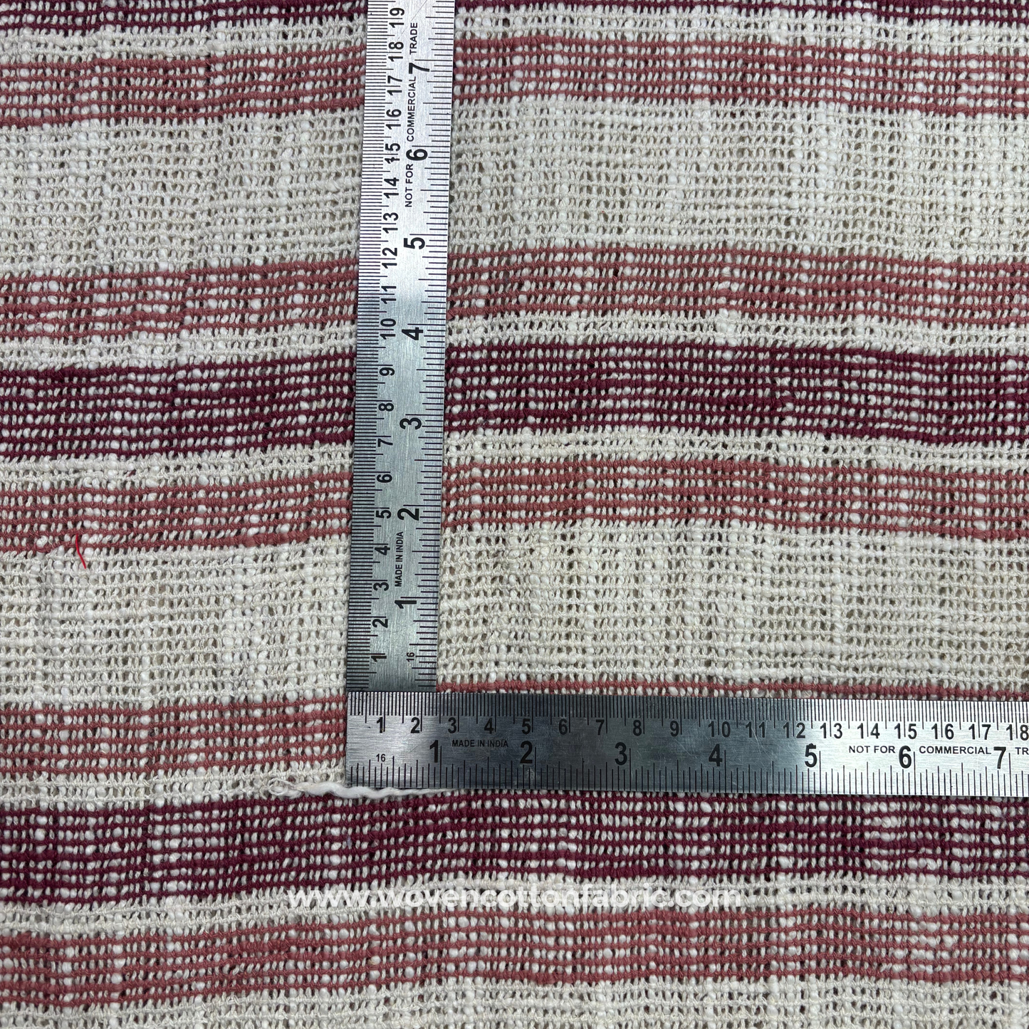 Heritage Grain Stripe Fabric, Per Meter