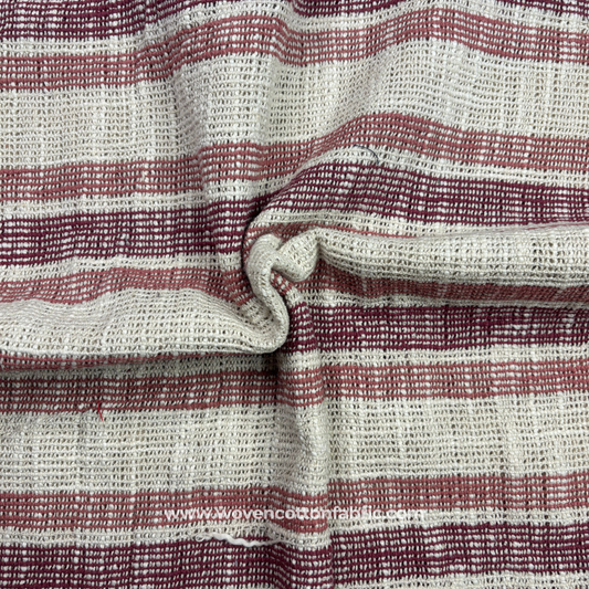 Heritage Grain Stripe Fabric, Per Meter