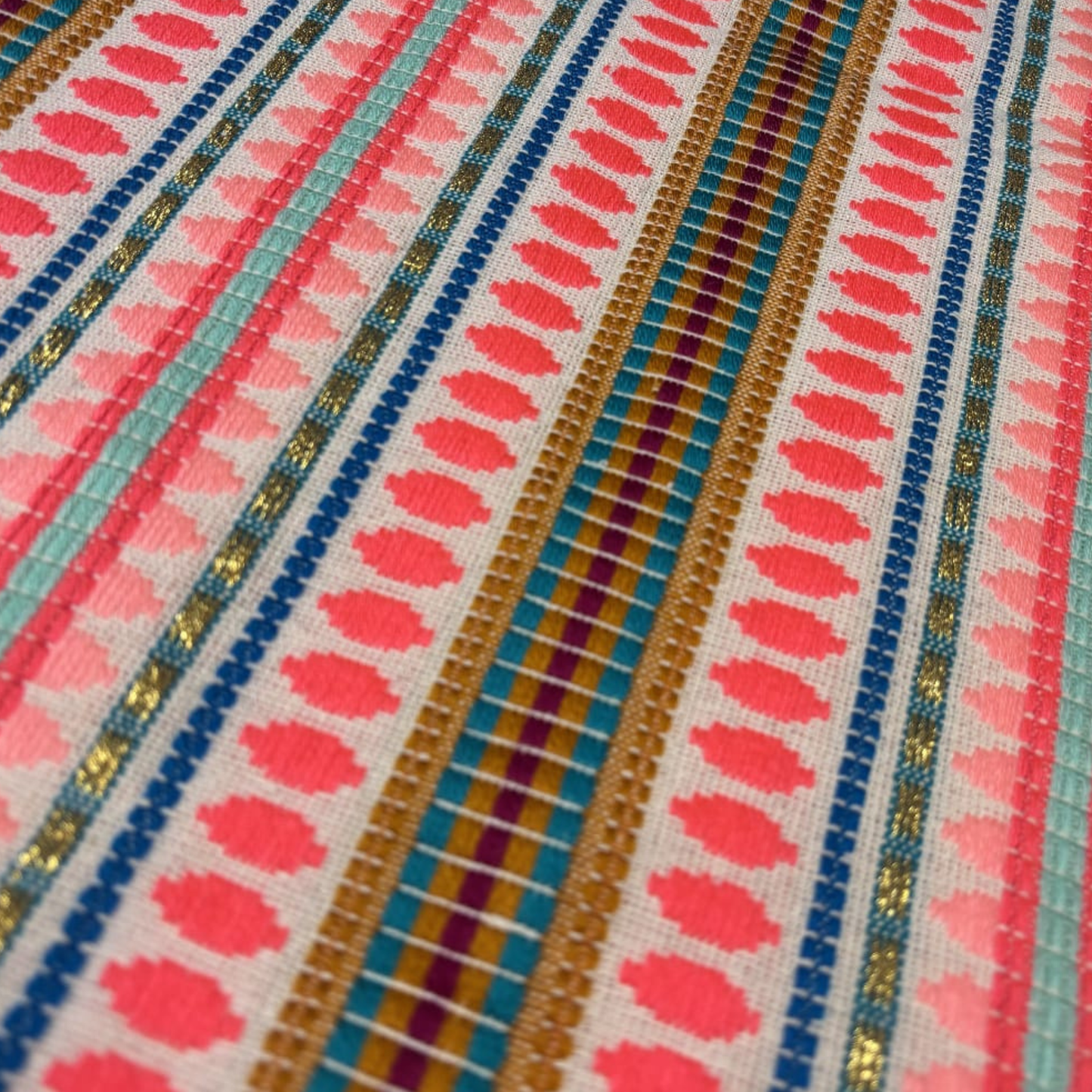 Prism Mosaic Cotton Tapestry Fabric, Per Meter