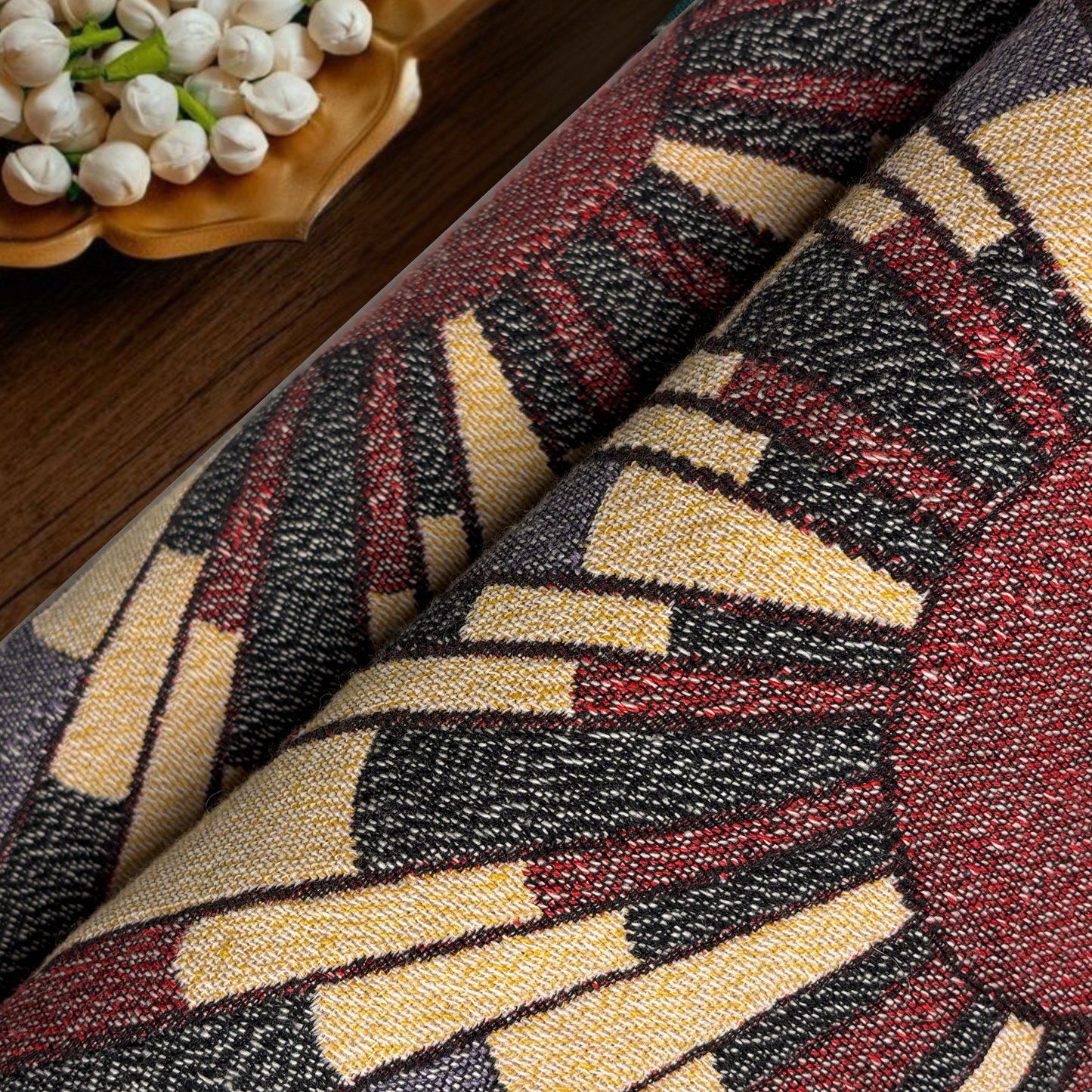 Mosaic Solaris Jacquard Fabric, Per Meter