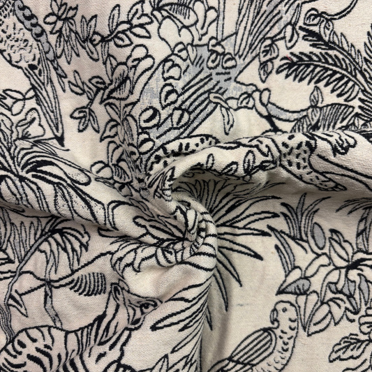 Penciled Jacquard Fabric, Per Meter